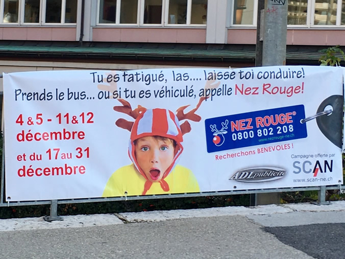 posée en peu partout dans le canton